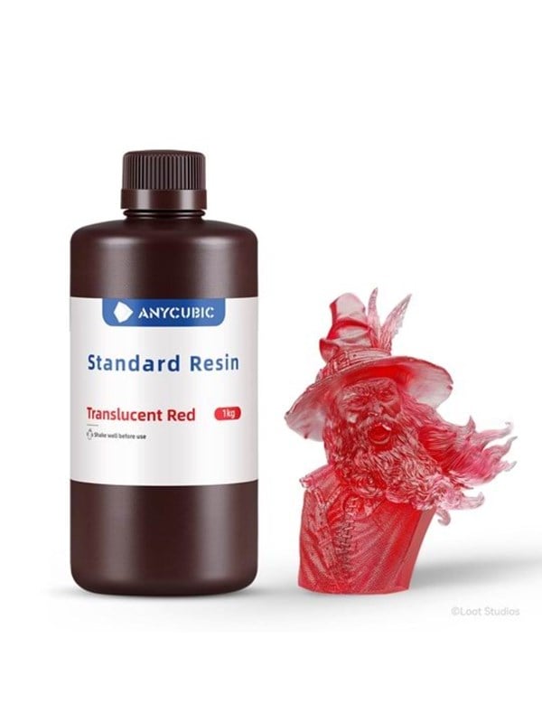 ANYCUBIC Standard resin 1 L Transluscent Red