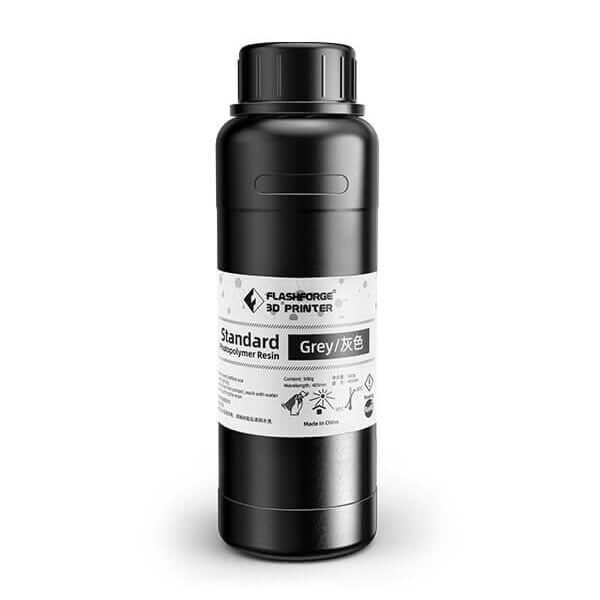FlashForge Standard Resin Grey 0.5KG 3D Printing Resin FlashForge Standard Resin Grey 0.5KG 3D Printing Resin