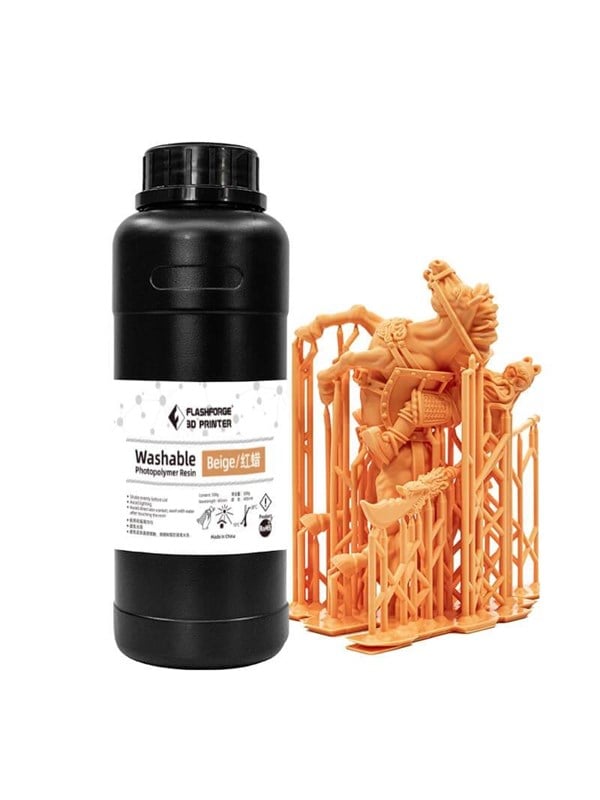 FlashForge Washable Resin Beige 1L 3D Printing Resin