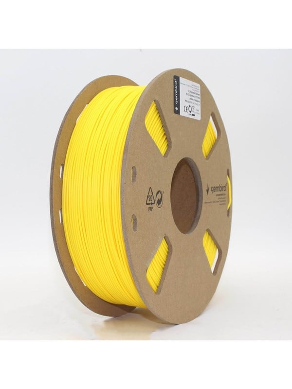 Gembird PLA filament cartridge filament - Gul - 1.75mm ø - 1 kg