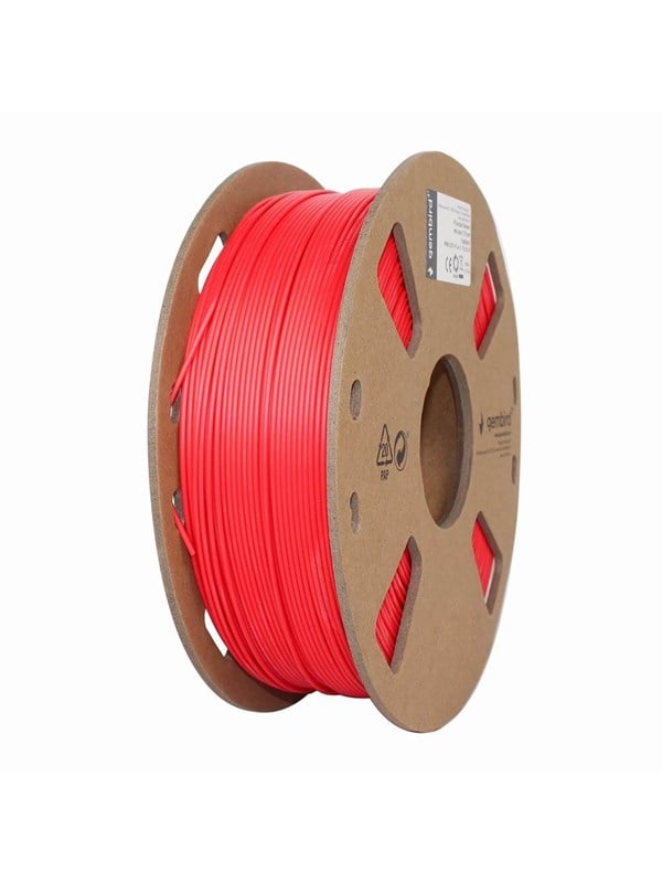 Gembird PLA filament cartridge filament - Neon-rød - 1.75mm ø - 1 kg