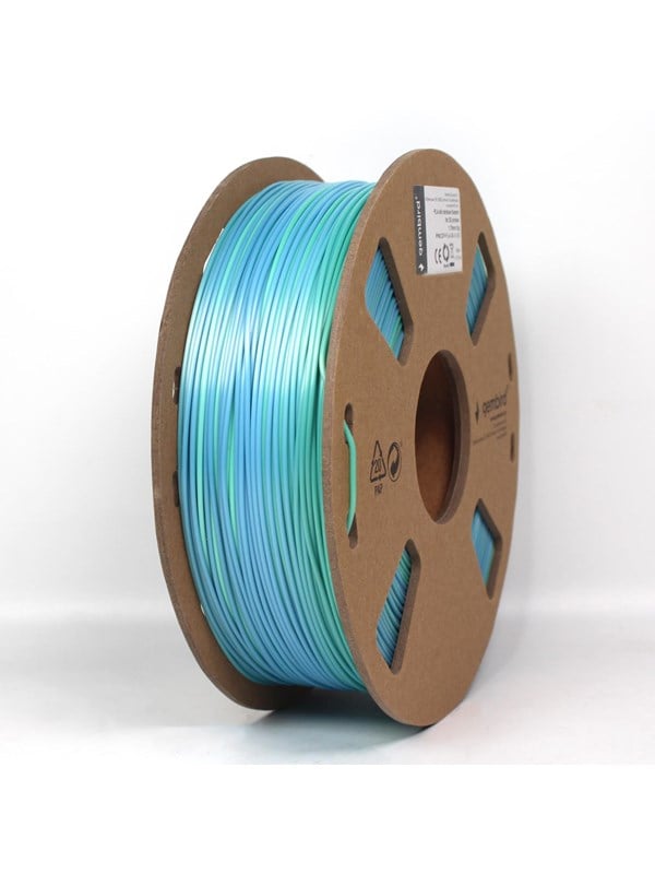 Gembird Silk PLA filament - Blågrøn - 1.75mm ø - 1 kg