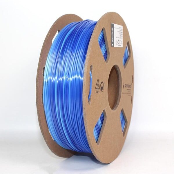 Gembird Silk PLA filament - Isblå - 1.75mm ø - 1 kg Gembird Silk PLA filament - Isblå - 1.75mm ø - 1 kg