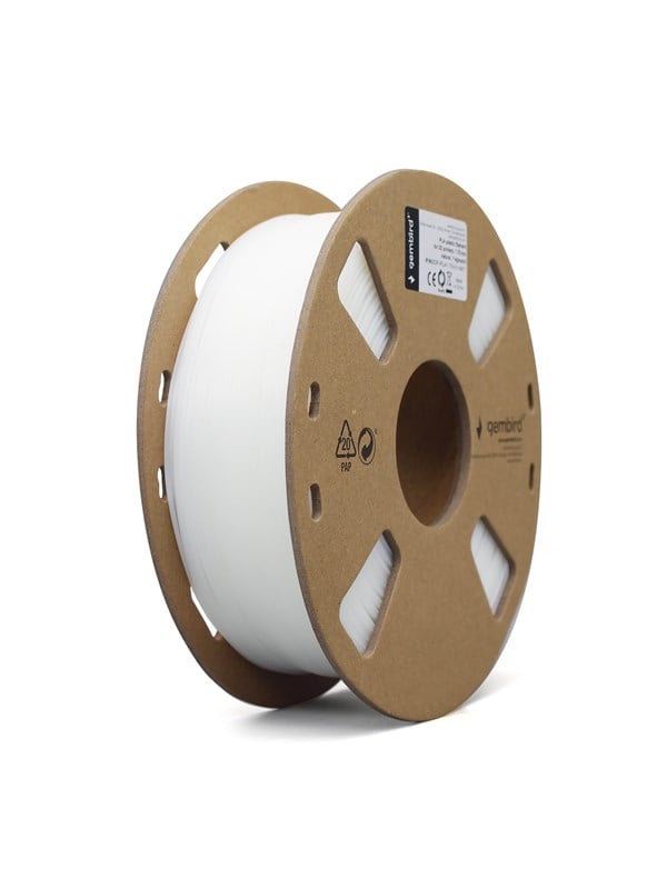 Gembird PLA filament cartridge filament - Naturfarvet - 1.75mm ø - 1 kg