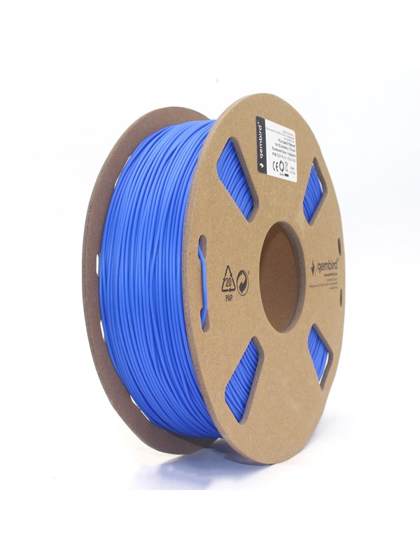 Gembird PLA filament cartridge filament - Neon-blå - 1.75mm ø - 1 kg