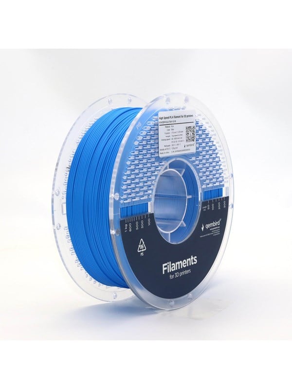 Gembird High Speed PLA filament cartridge filament - Blå - 1.75mm ø - 1 kg