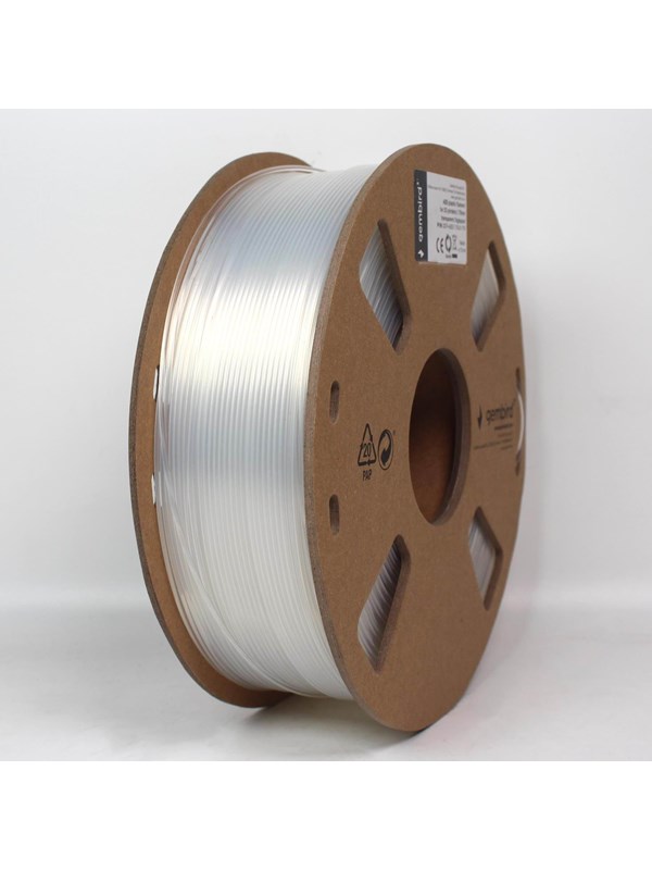 Gembird ABS filament - Gennemsigtig - 1.75mm ø - 1 kg Gembird ABS filament - Gennemsigtig - 1.75mm ø - 1 kg